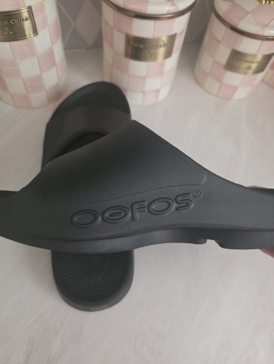 Oofos Sandals  M/11   W/13 Black main image 6